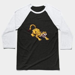 Cartoon Jaguar Baseball T-Shirt